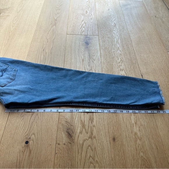 FOR ALL 7 MANKIND KIMMIE CROP SKINNY BLUE  JEANS - 27 - Picture 8 of 16